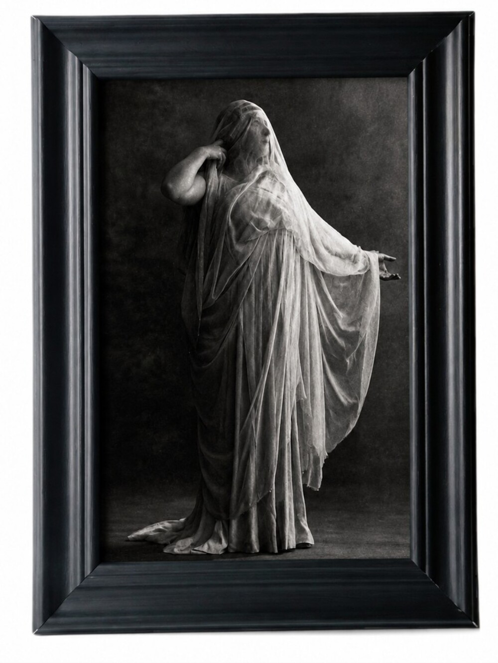 Vintage Victorian Woman Unique  dancing antique framed photo print unique Frame